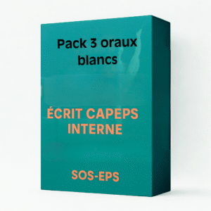 Pack 3 Oraux blancs