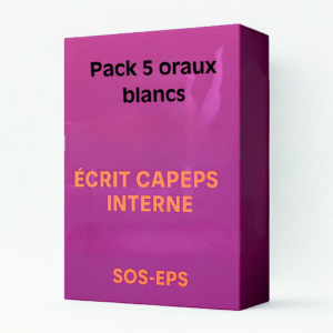 Pack 5 Oraux blancs