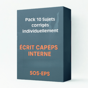 Pack 10 Sujets corrigés
