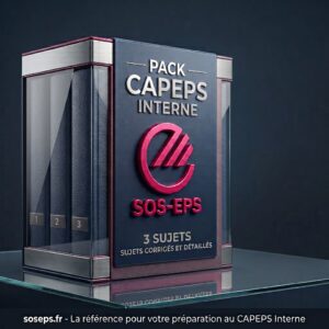 Pack 3 sujets corrigés