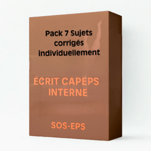 Pack 7 Sujets Corrigés