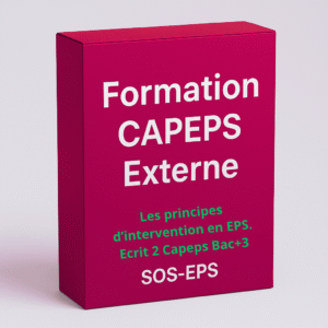 Les principes d'intervention en EPS - Ecrit 2 - Nouvelle épreuve 2026